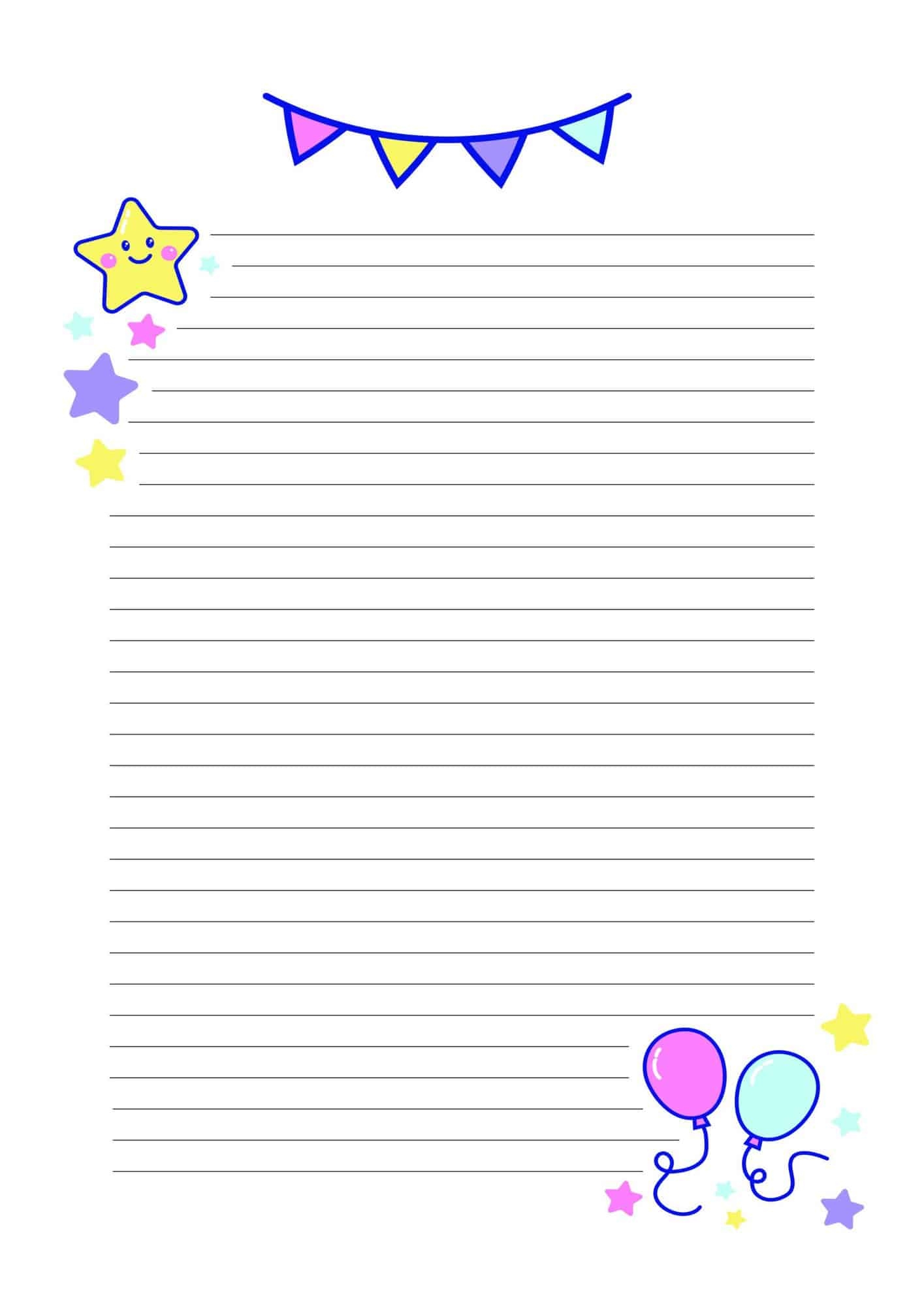 Cute Lined Paper Printable 13 Free Designs The Pink Craft Box