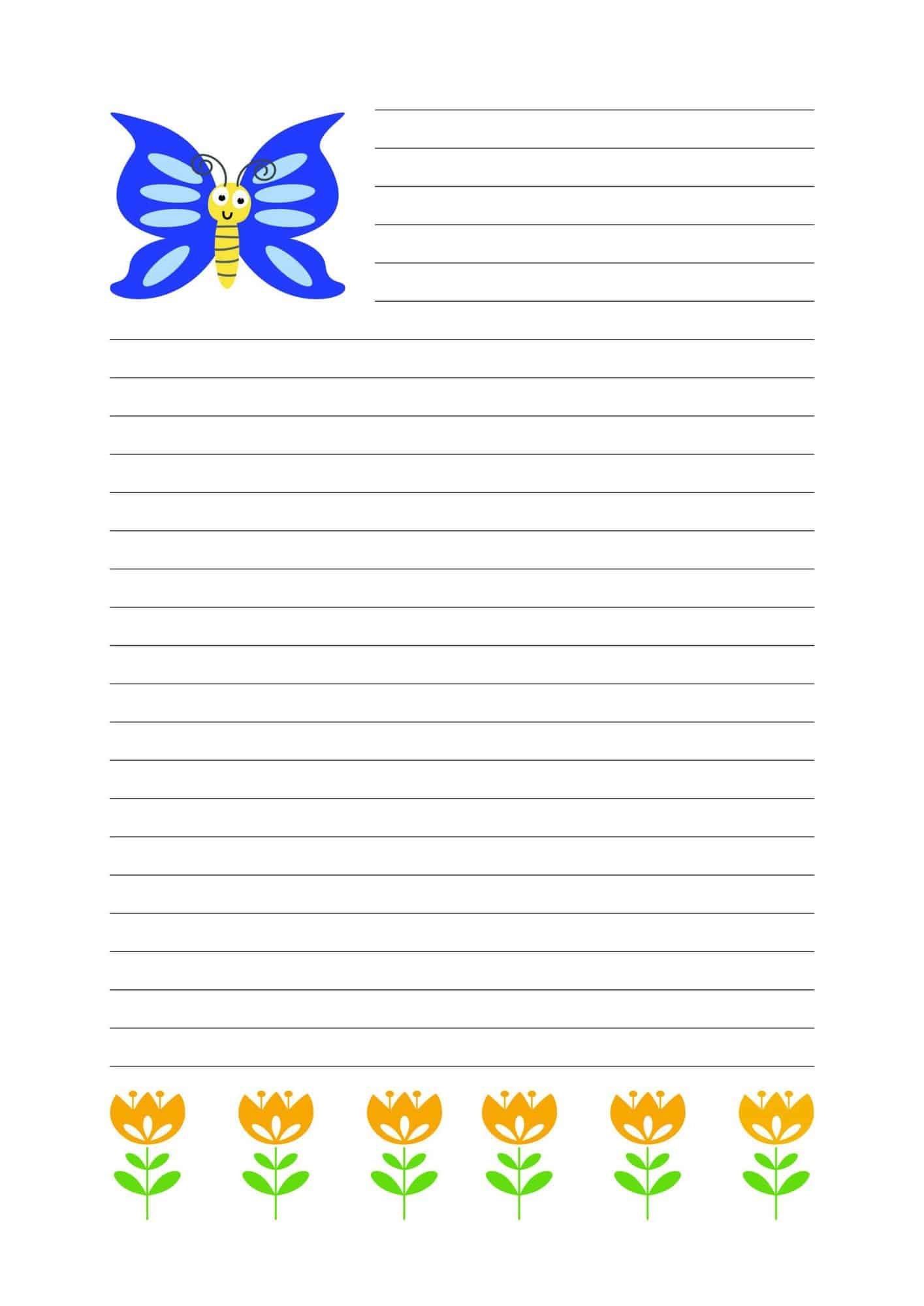 Cute Lined Paper Printable 13 Free Designs The Pink Craft Box