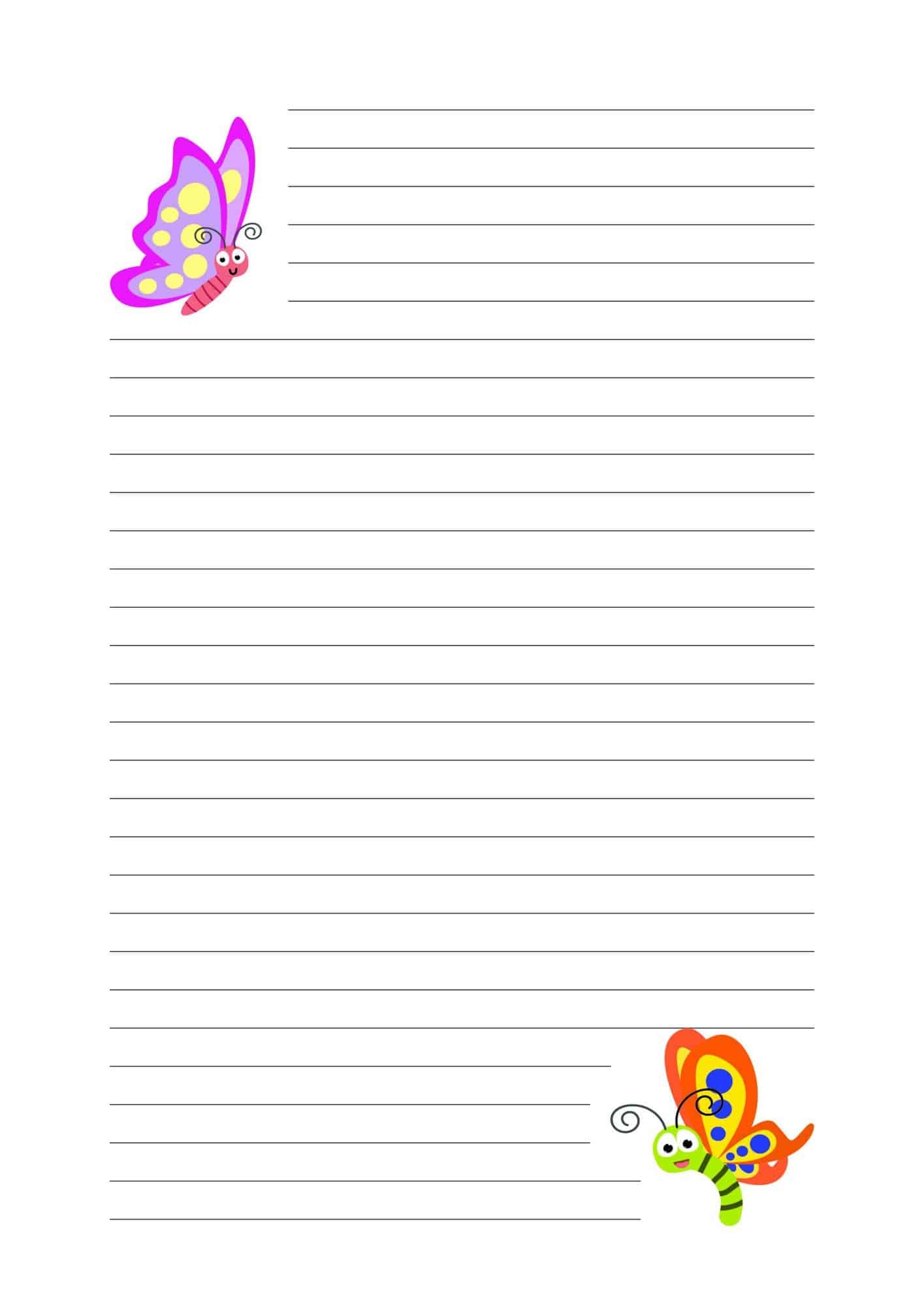 Cute Lined Paper Printable 13 Free Designs The Pink Craft Box