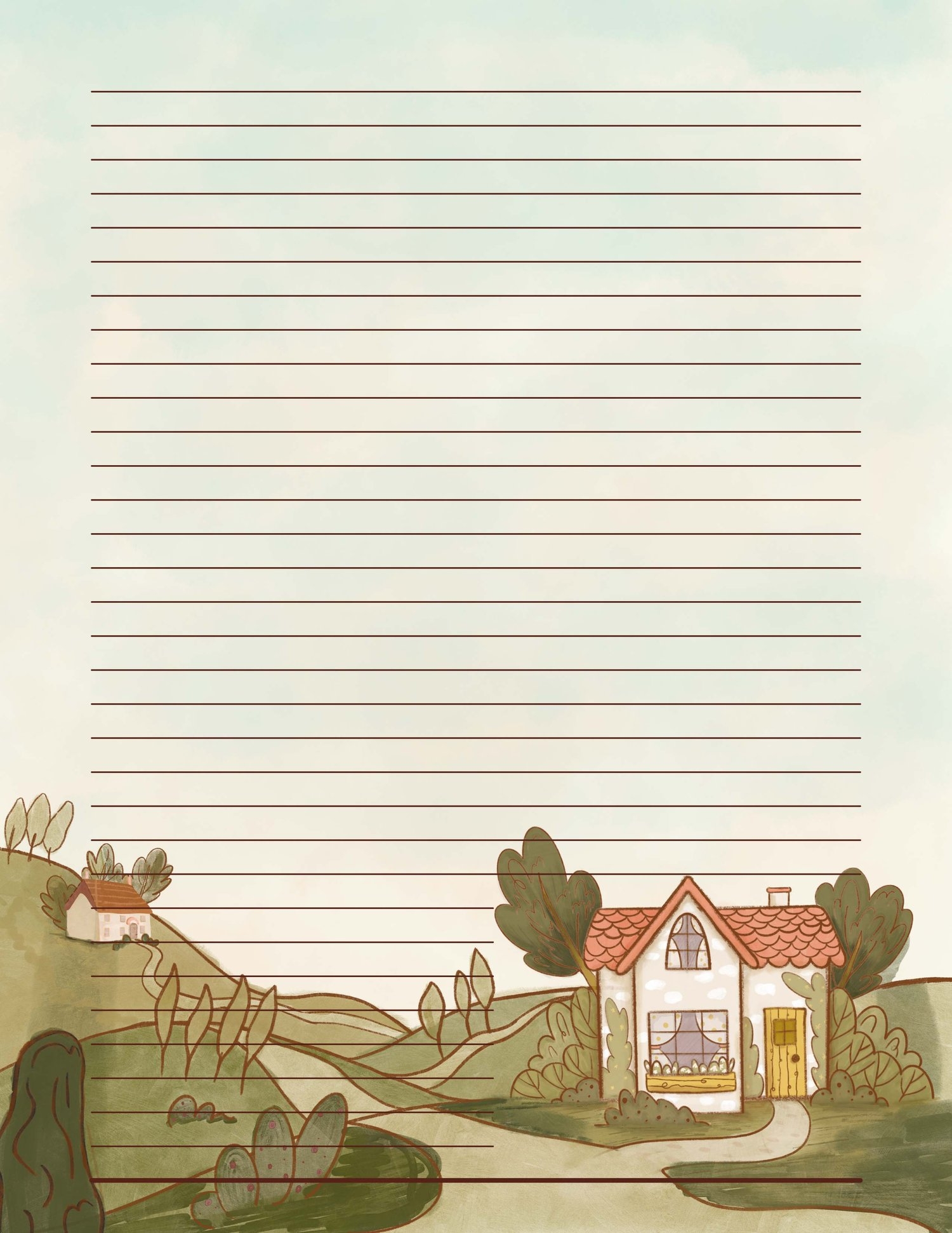 Printable Paper For Letter Writing