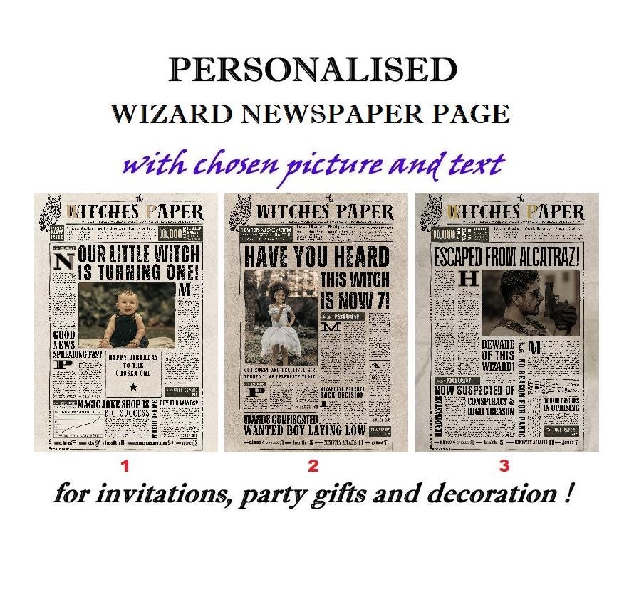 Daily Prophet Printable Etsy