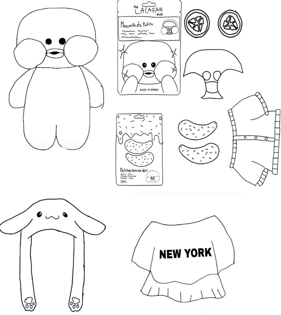 Desenho De Paper Duck Cute Para Imprimir Caixa De Cores