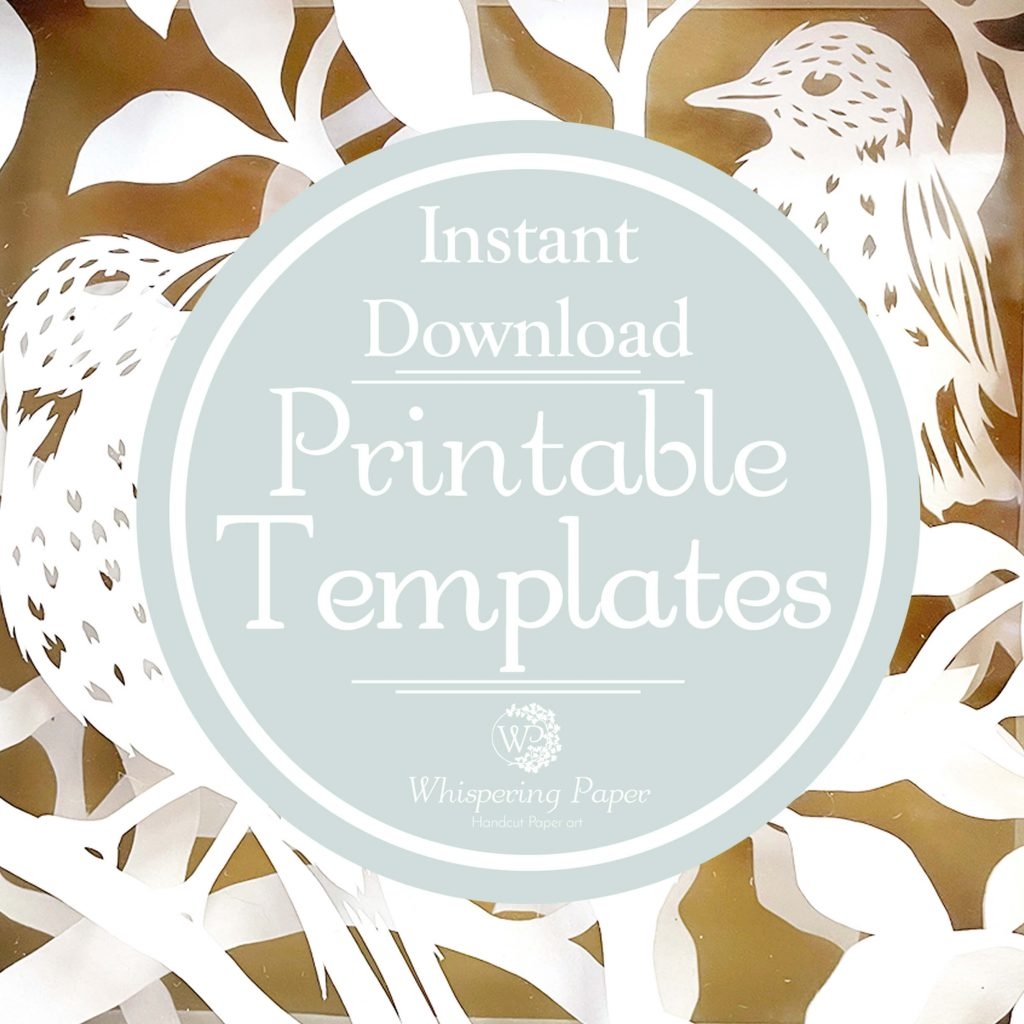 Digital Templates Layered Papercut Whispering Paper
