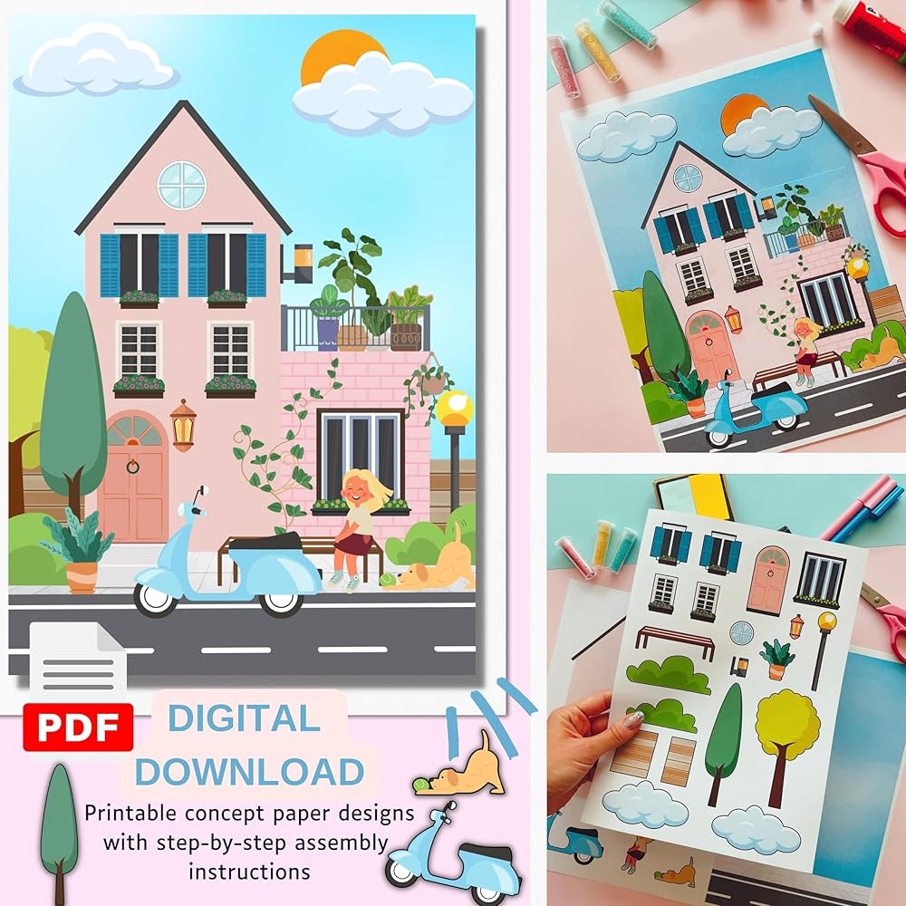 DIY Cut And Paste Printable Paper Craft Activities For Kids Printable Paper Doll Scissor Skills Paper Toys Printable Sheets For Kids EBook avdaro lu Ya mur Amazon co uk Kindle Store
