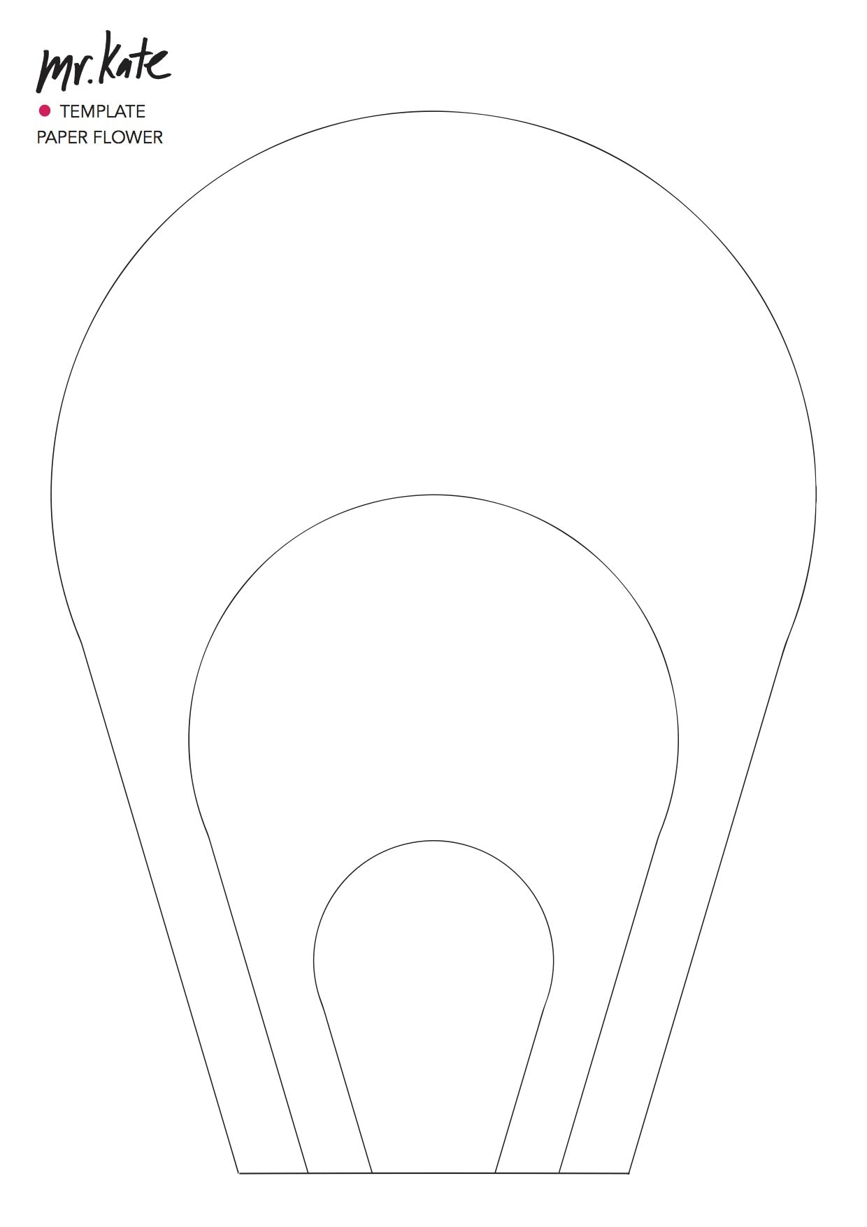 Cut Out Printable Free Paper Flower Petal Templates