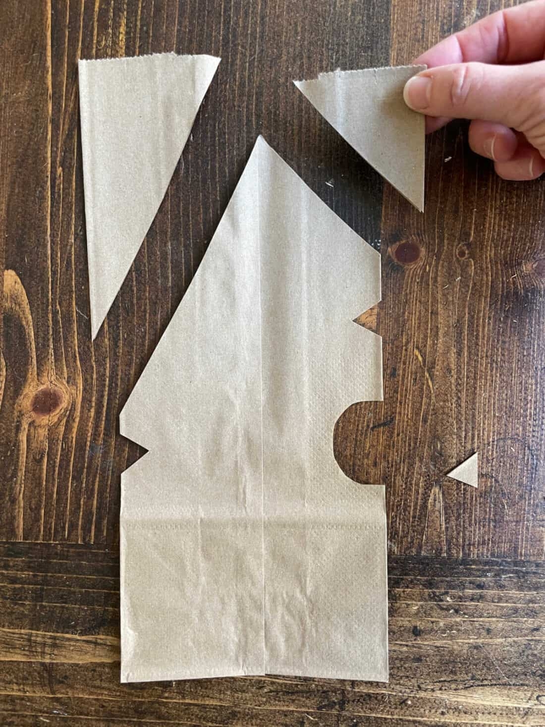 Printable Paper Bag Snowflake Template