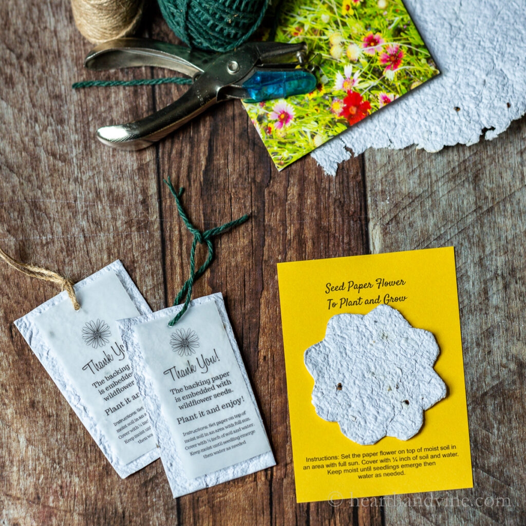 DIY Seed Paper Craft For Cards And Gift Tags Hearth And Vine