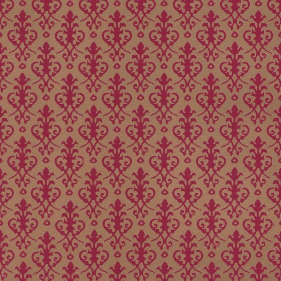 Dollhouse Red Vintage Wall Covering Wallpaper WallpapersOK