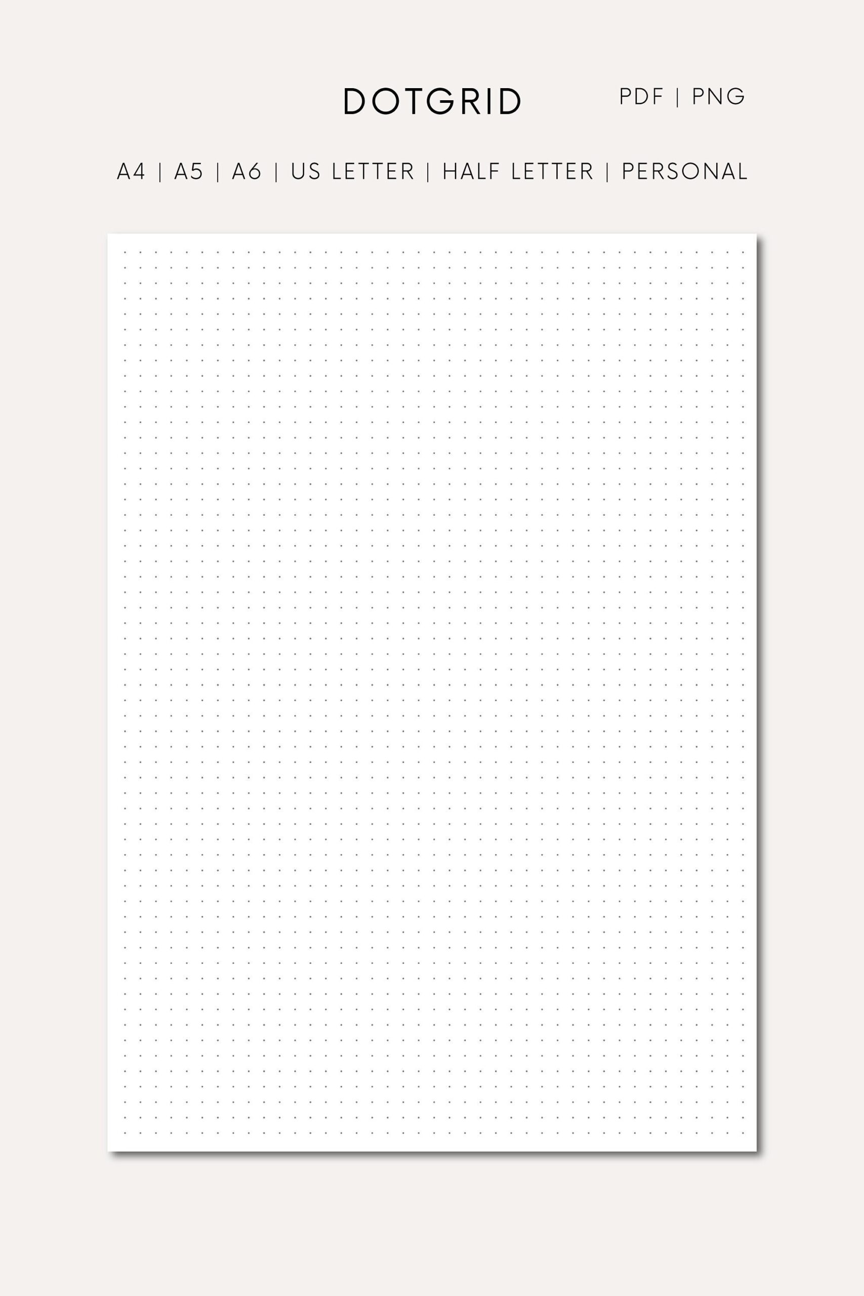 Dotted Paper Printable Free