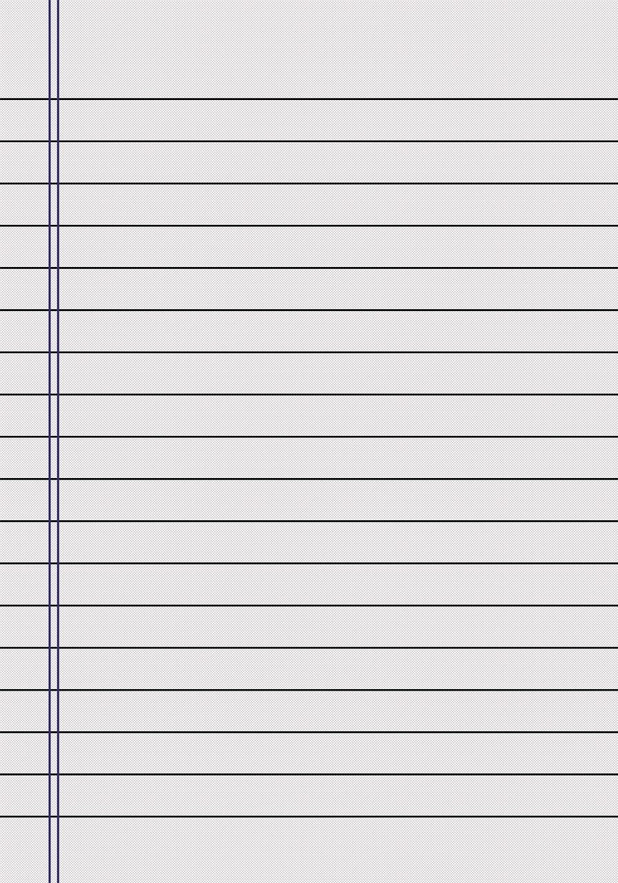 Printable Lined Paper A4