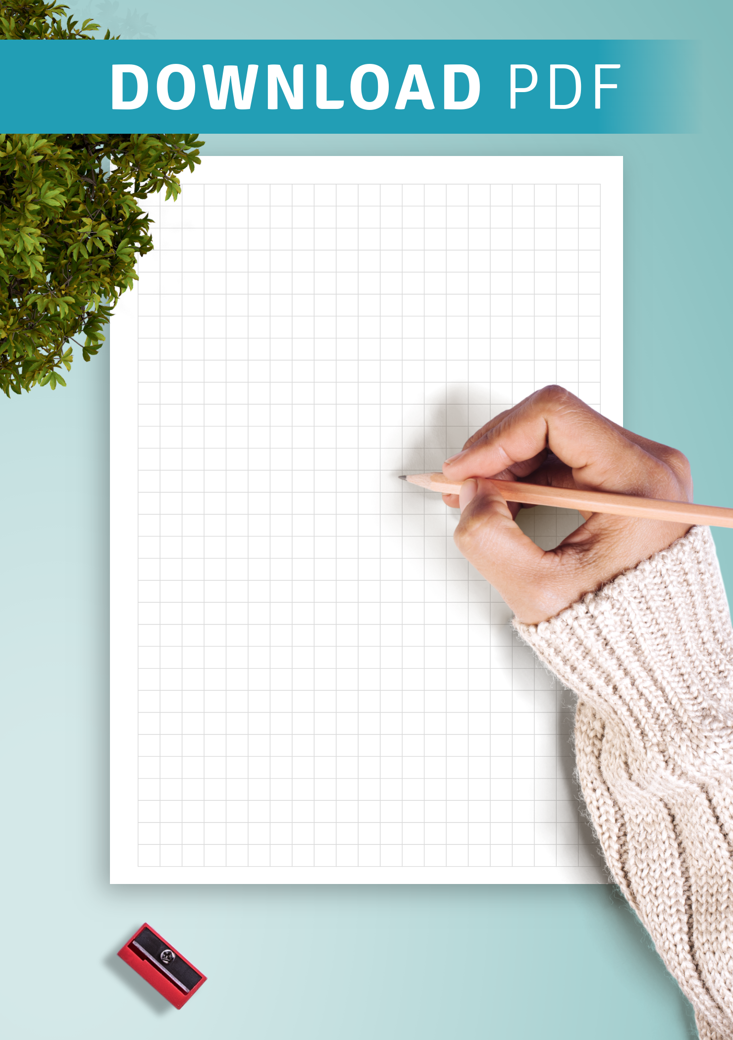Half Inch Printable Graph Paper