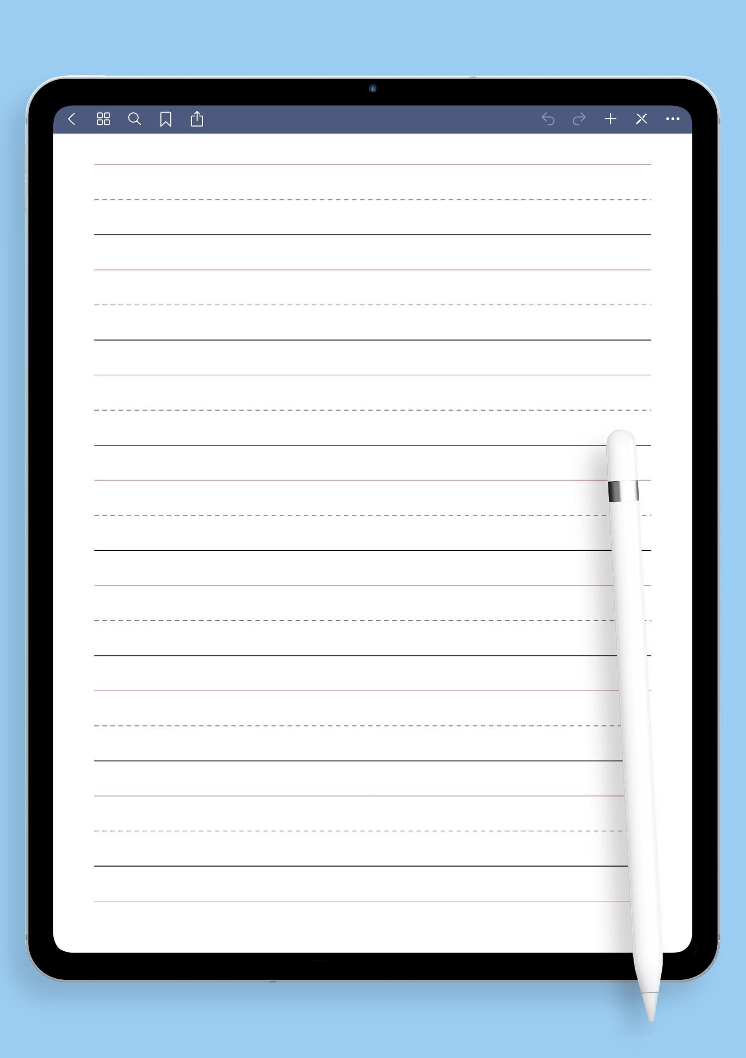Printable Handwriting Paper