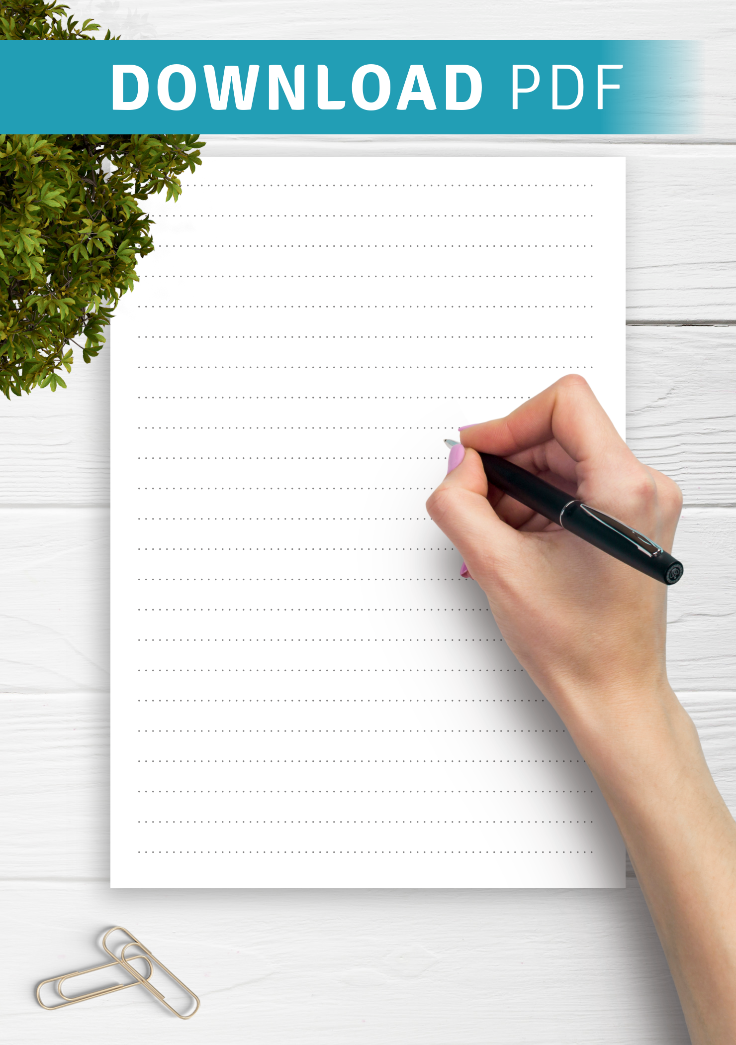 Download Printable Dotted Lined Paper Printables 8 7 Mm Line Height PDF