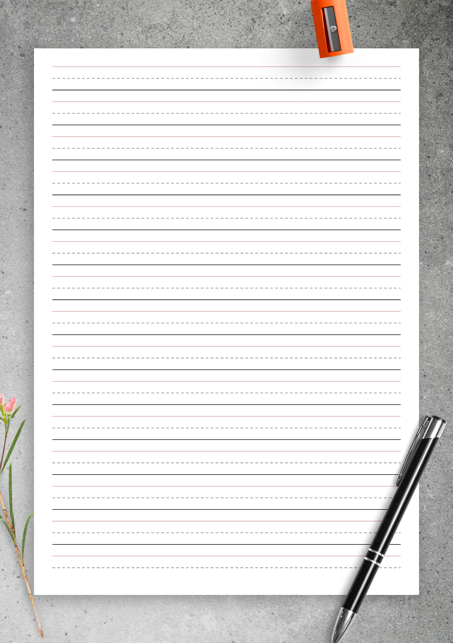 Free Handwriting Paper Printable