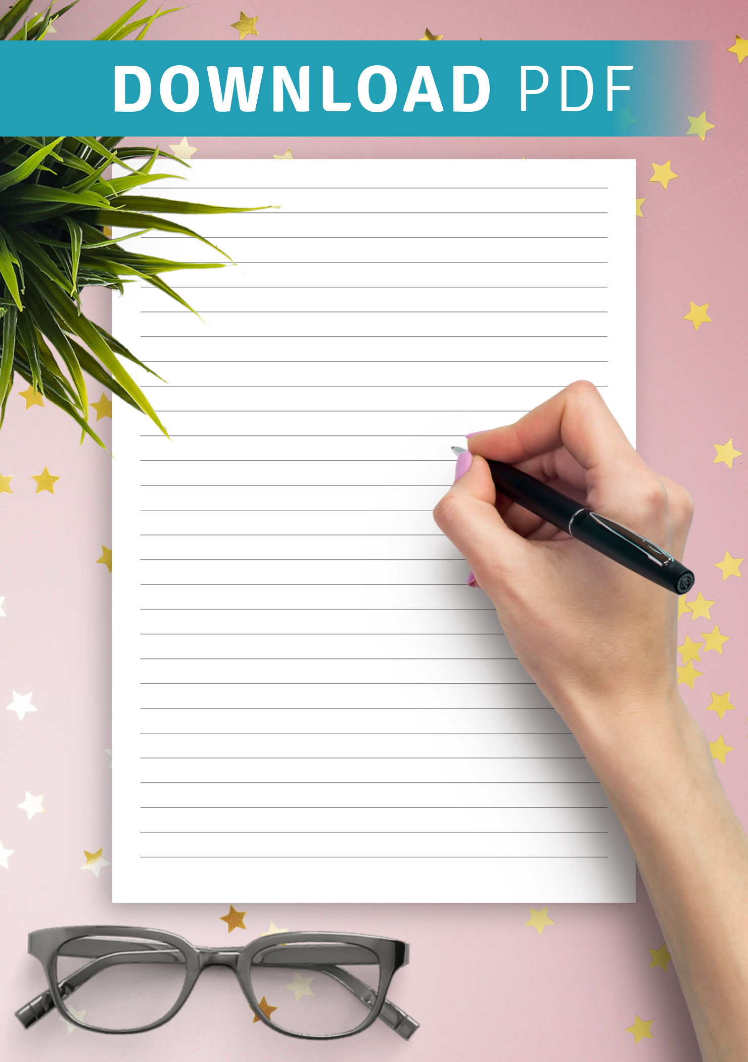 Printable Ruled Paper A4