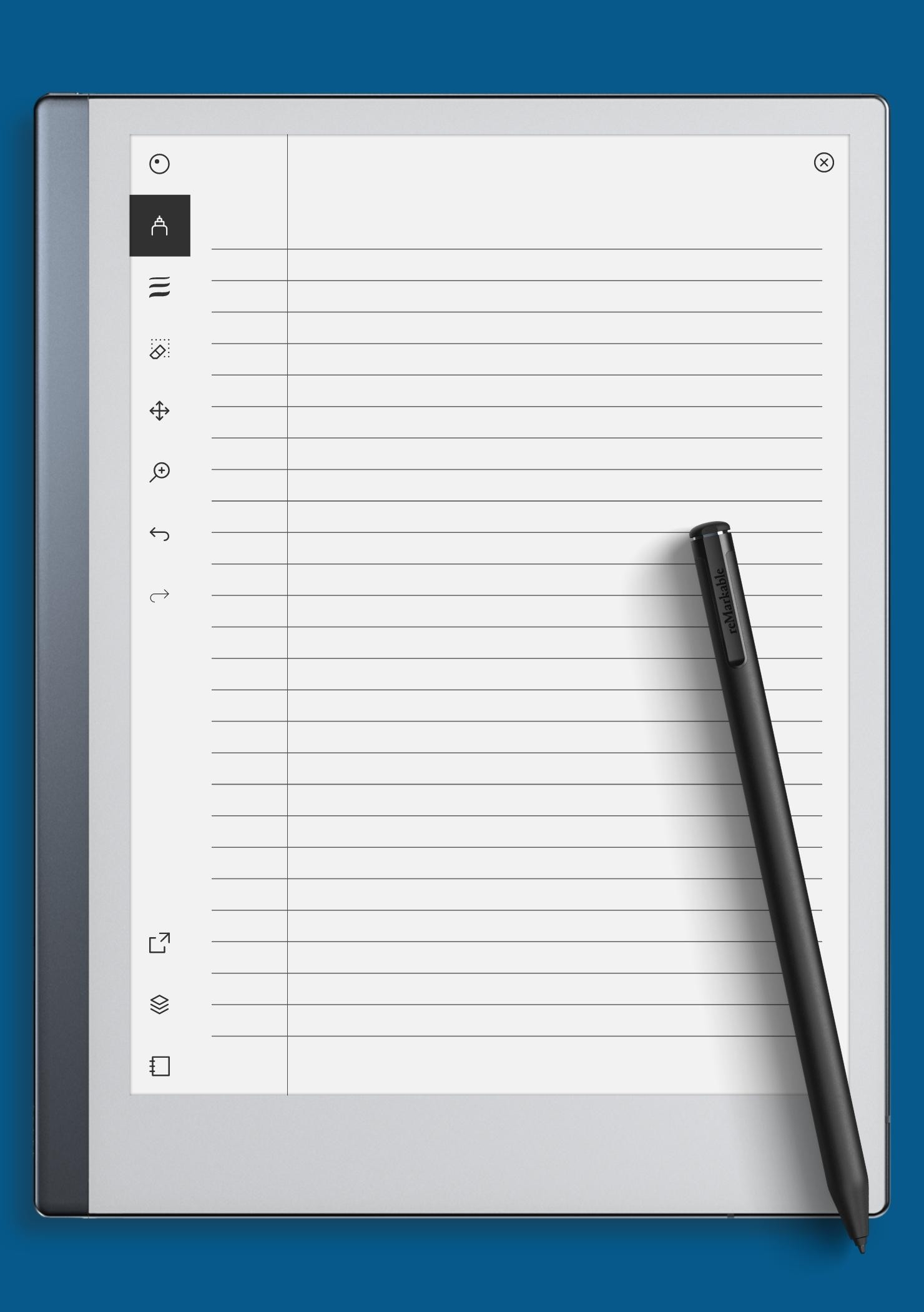 Download Printable Printable Lined Paper College Ruled 7 1mm Blue PDF