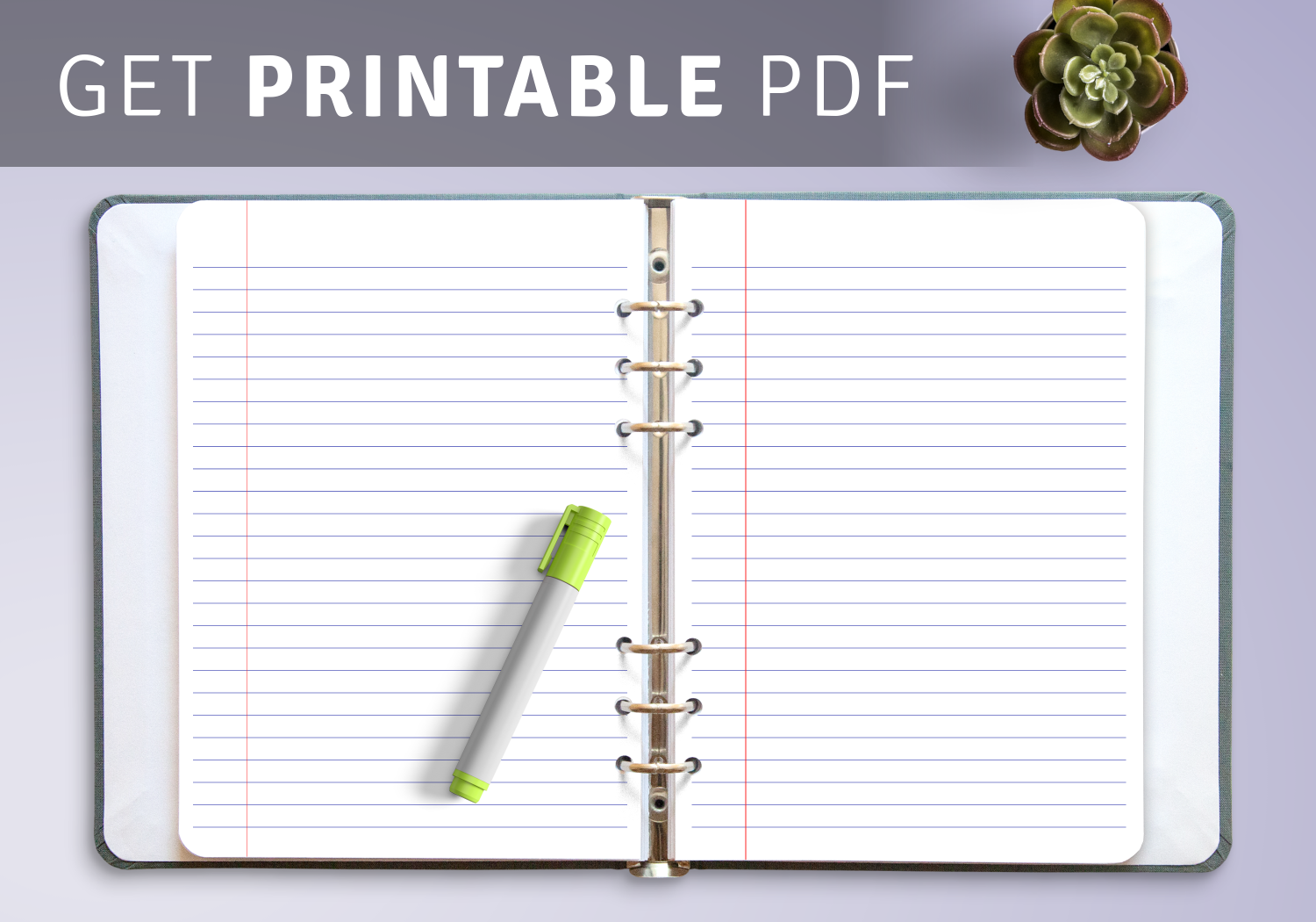 Printable Notebook Paper Free