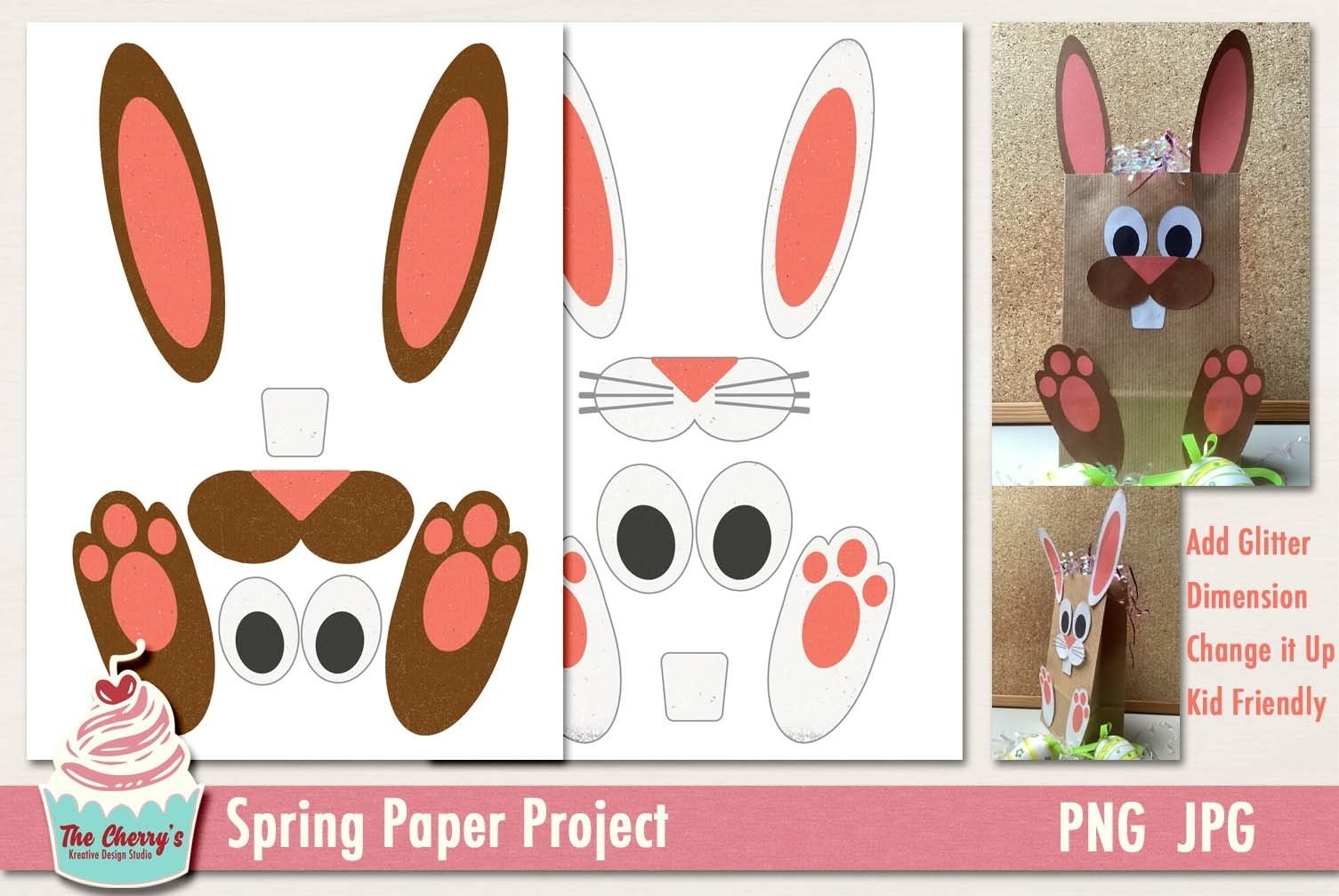 Easter Spring Or Any Time Paper Bunny Craft