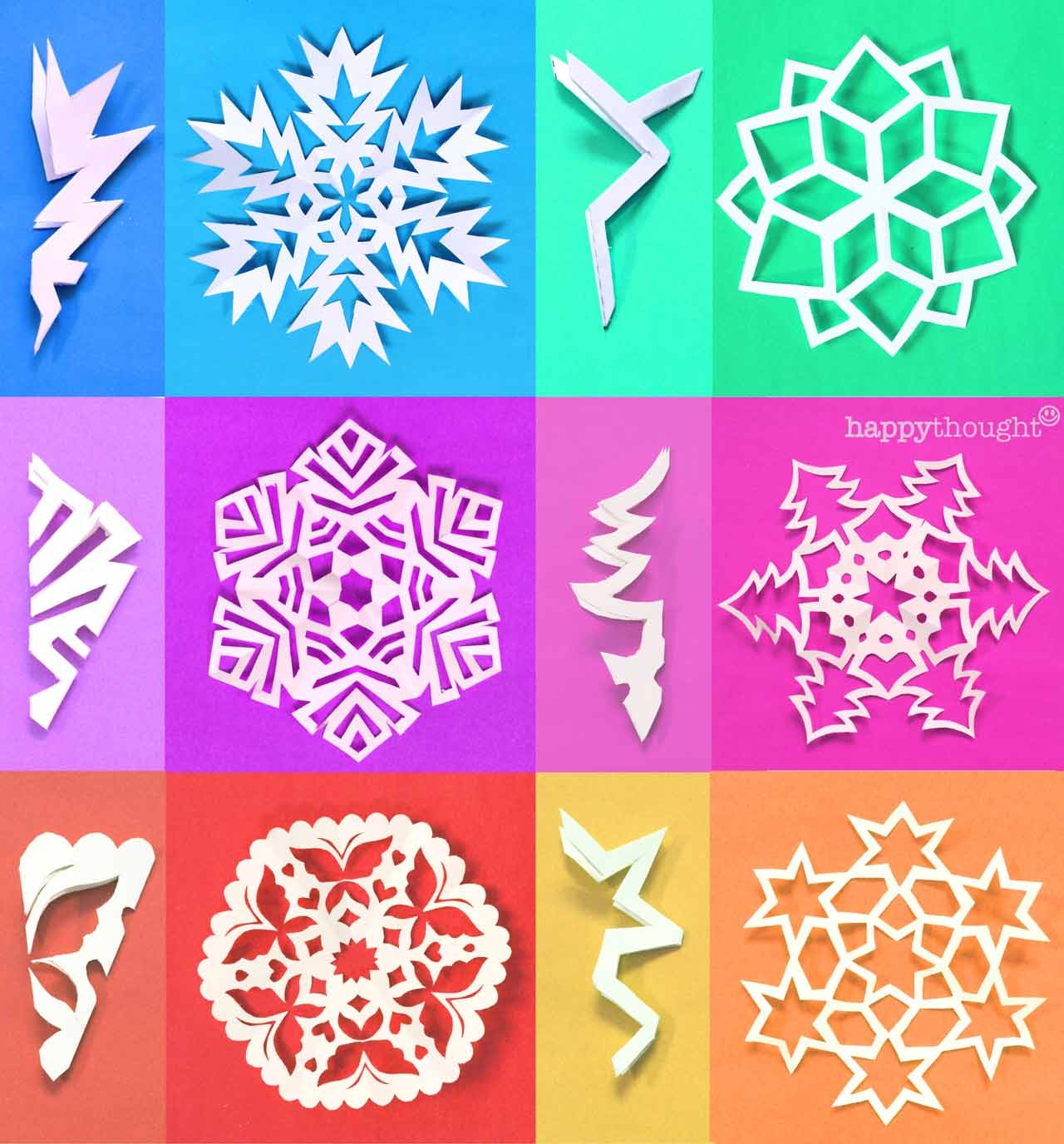 Printable Paper Snowflake Template