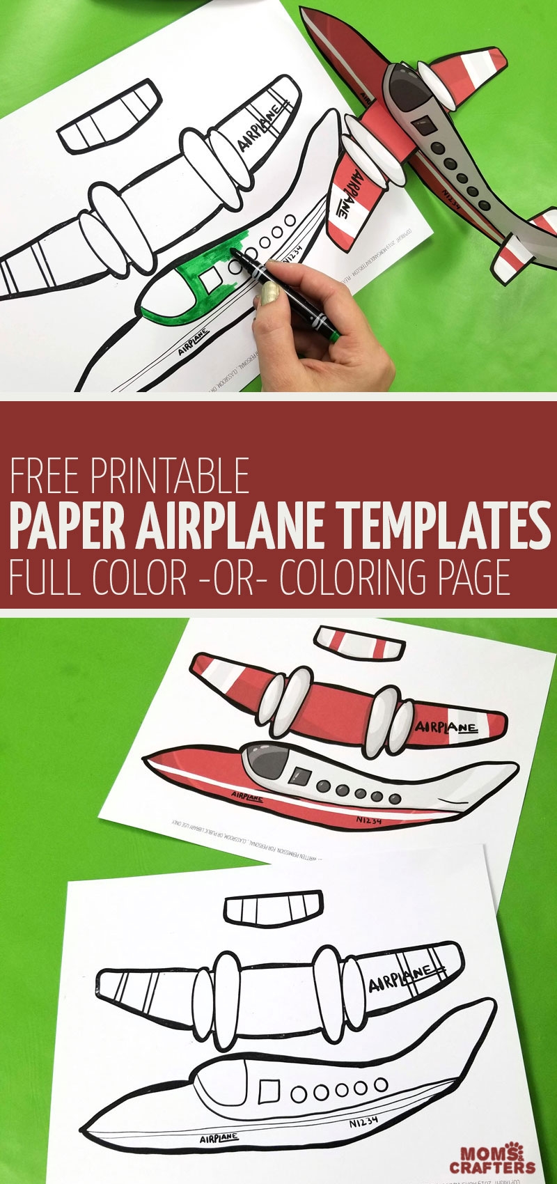 Printable Paper Airplane Templates