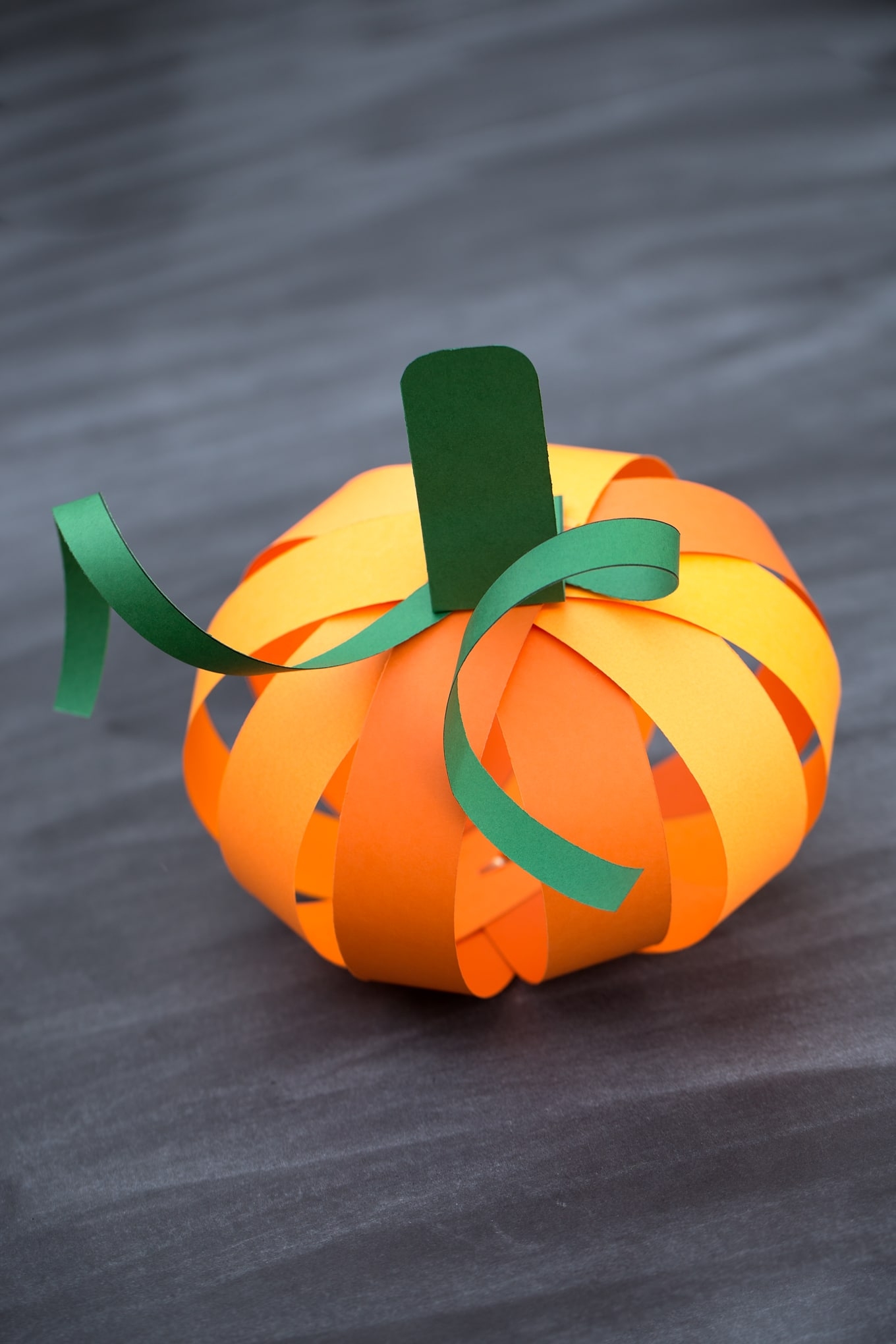 Easy Paper Strip Pumpkin Craft For Kids