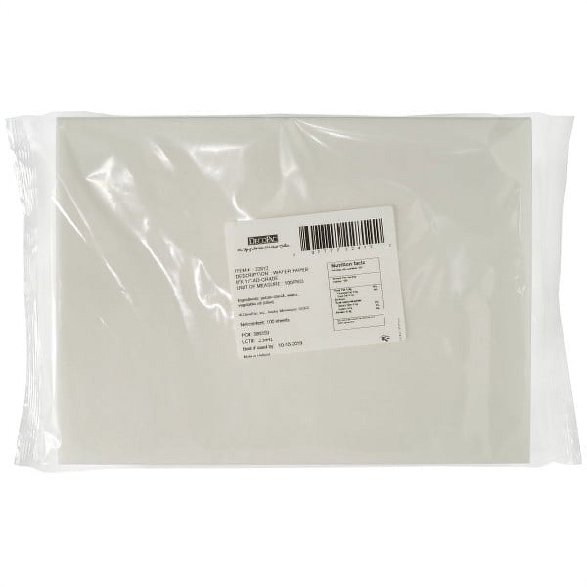 Edible Printable Icing Sheets Wafer Paper 8 X 11 100 Pieces Walmart