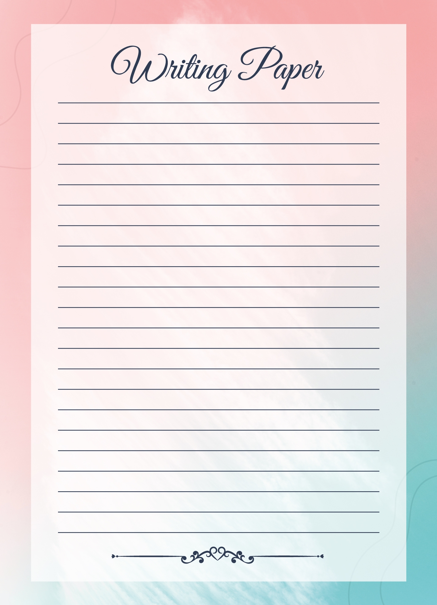 Writing Paper Printable