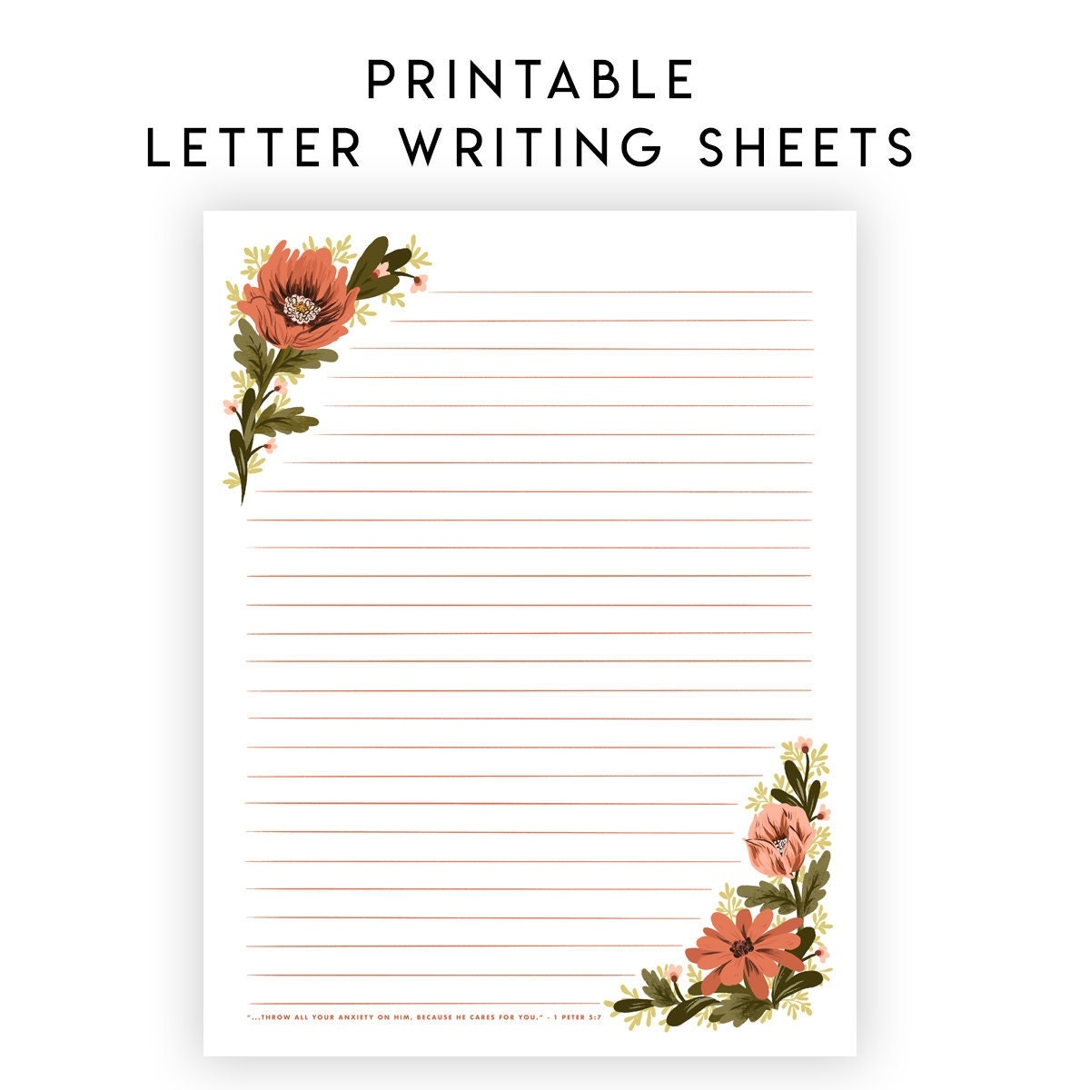 ENGLISH Printable Letter Writing Sheets Throw All Your Anxiety On Worksheets Library