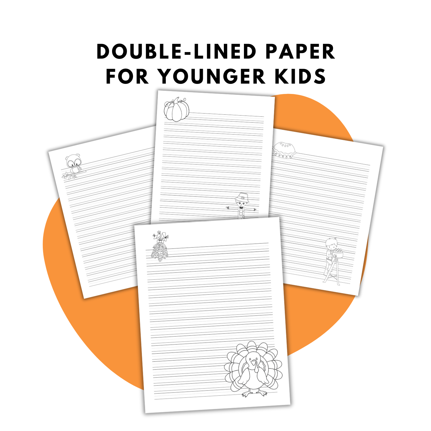 Fall Lined Writing Paper Classically Homeschooling