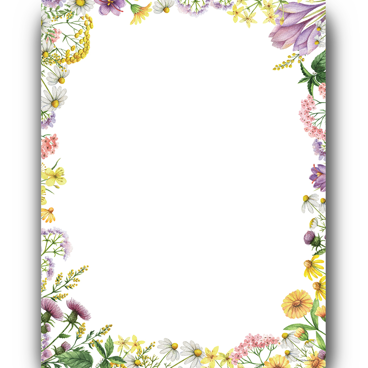 Flower Meadows 80 Count 2019077 Designer Papers Decorative Printer Paper Printable Paper Christmas Stationery