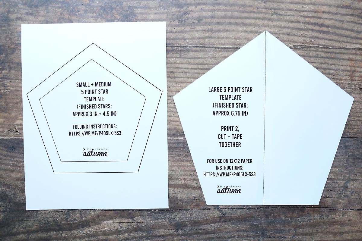 Paper Star Printable