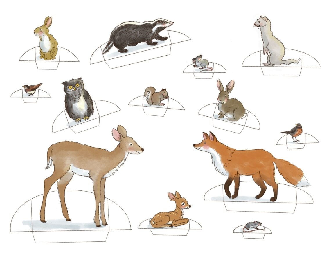 Forest Friends Paper Dolls Cottage Chronicles
