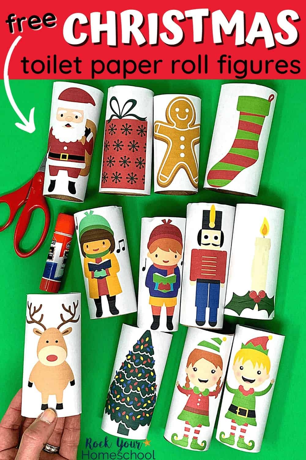 Free Christmas Toilet Paper Roll Figures For Easy Holiday Fun Rock Your Homeschool