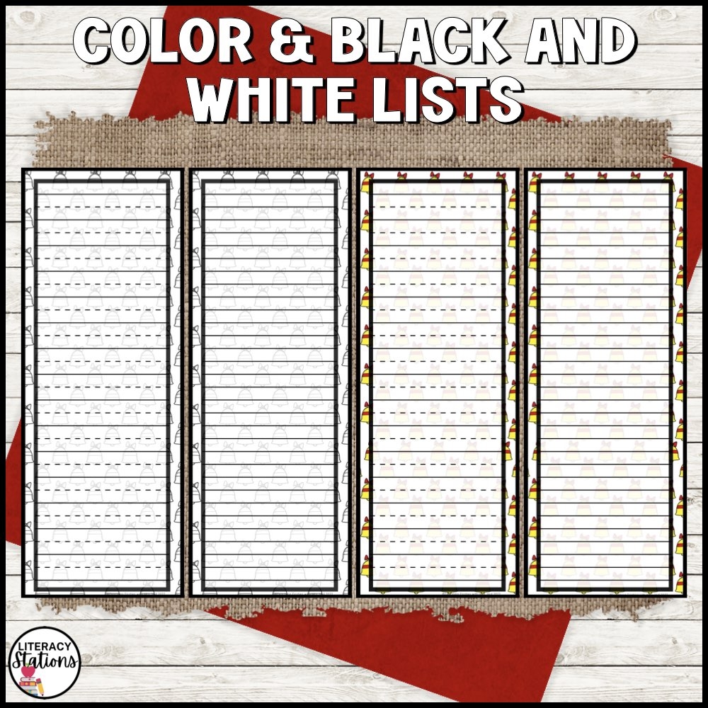 Christmas Lined Paper Printable
