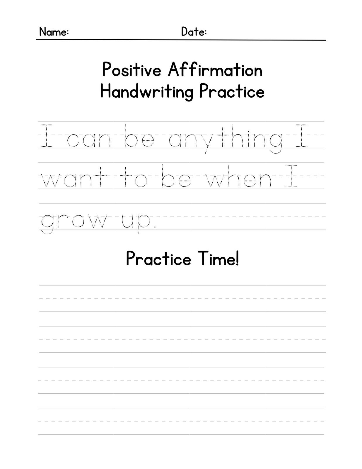 Primary Handwriting Paper Printable