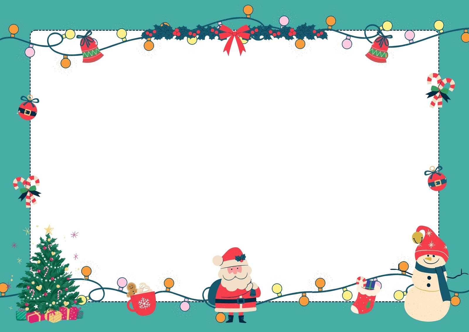 Free Customizable Christmas Page Border Templates Canva