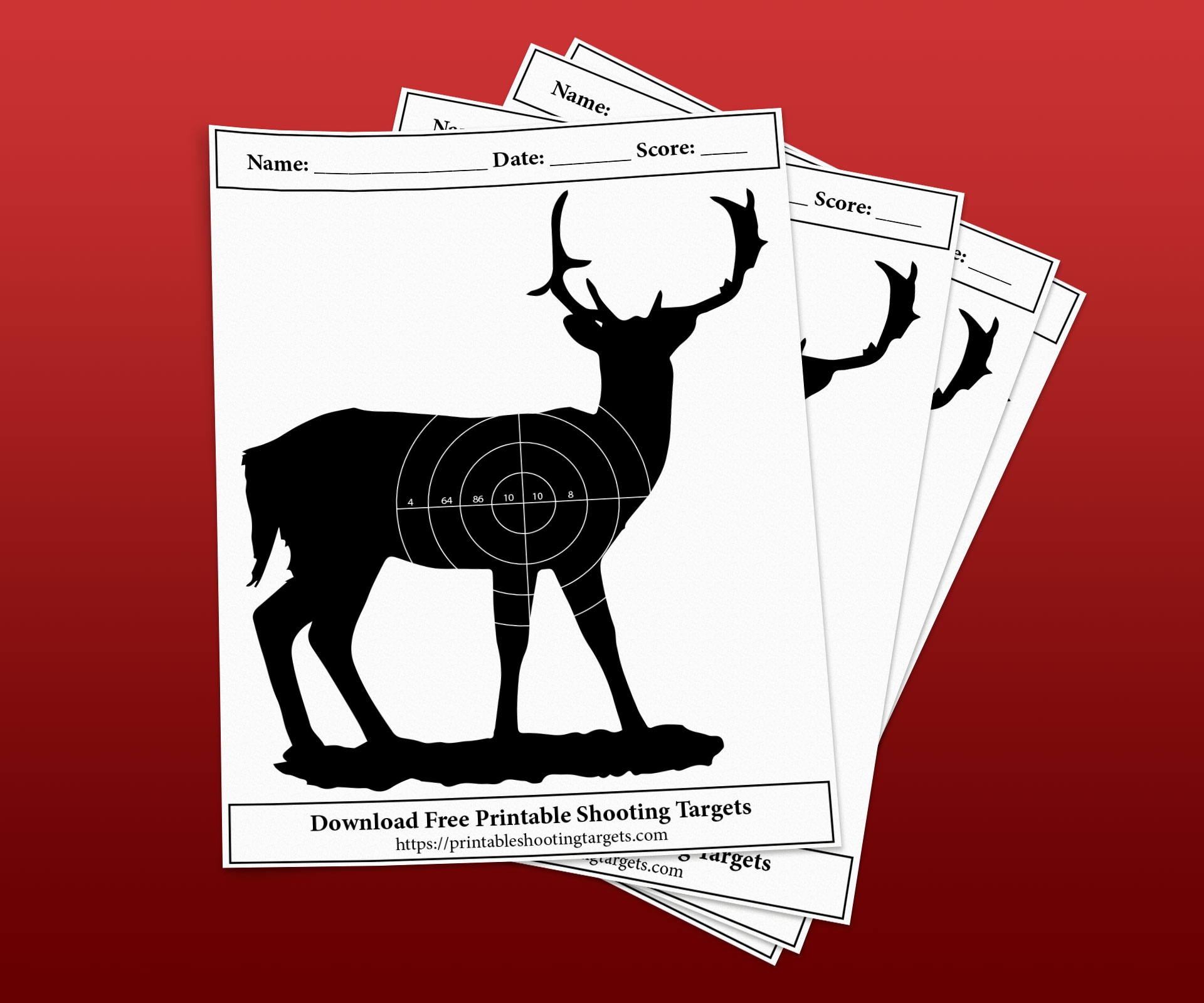 Free Deer Shooting Targets Printable Shooting Targets