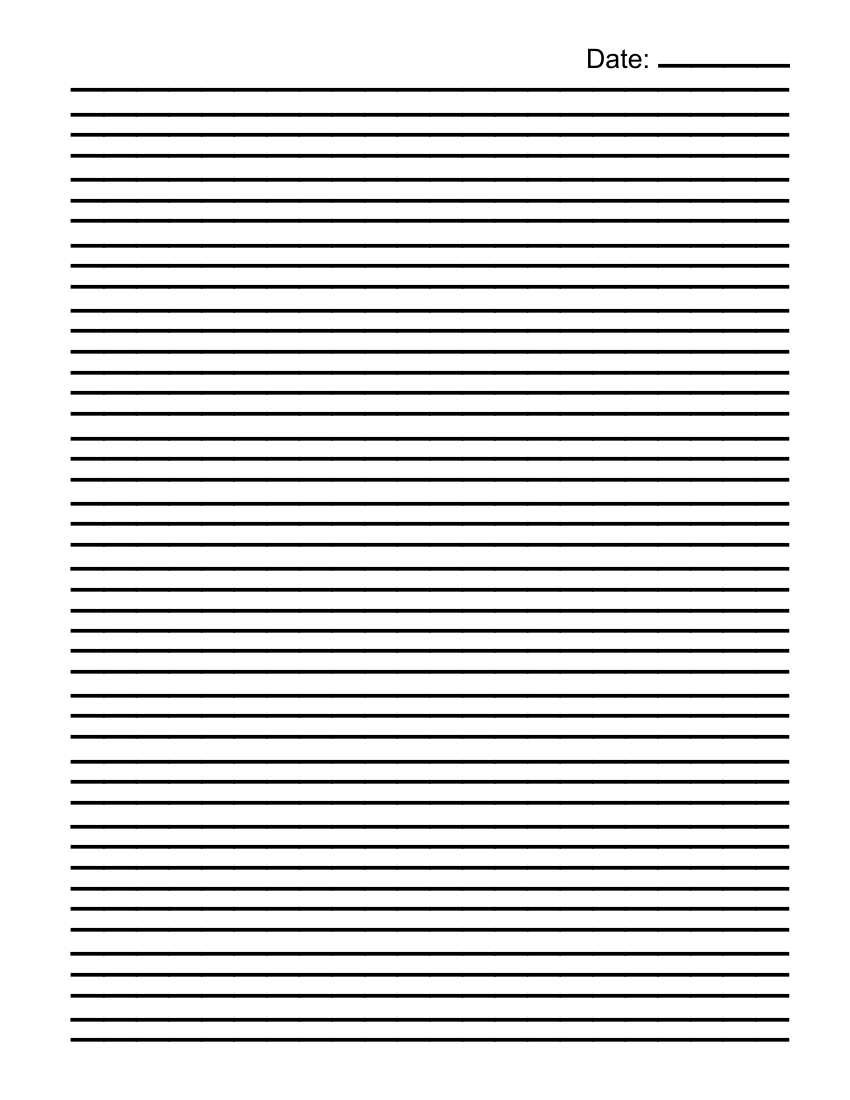 Free Double Sided Lined Paper Template To Edit Online