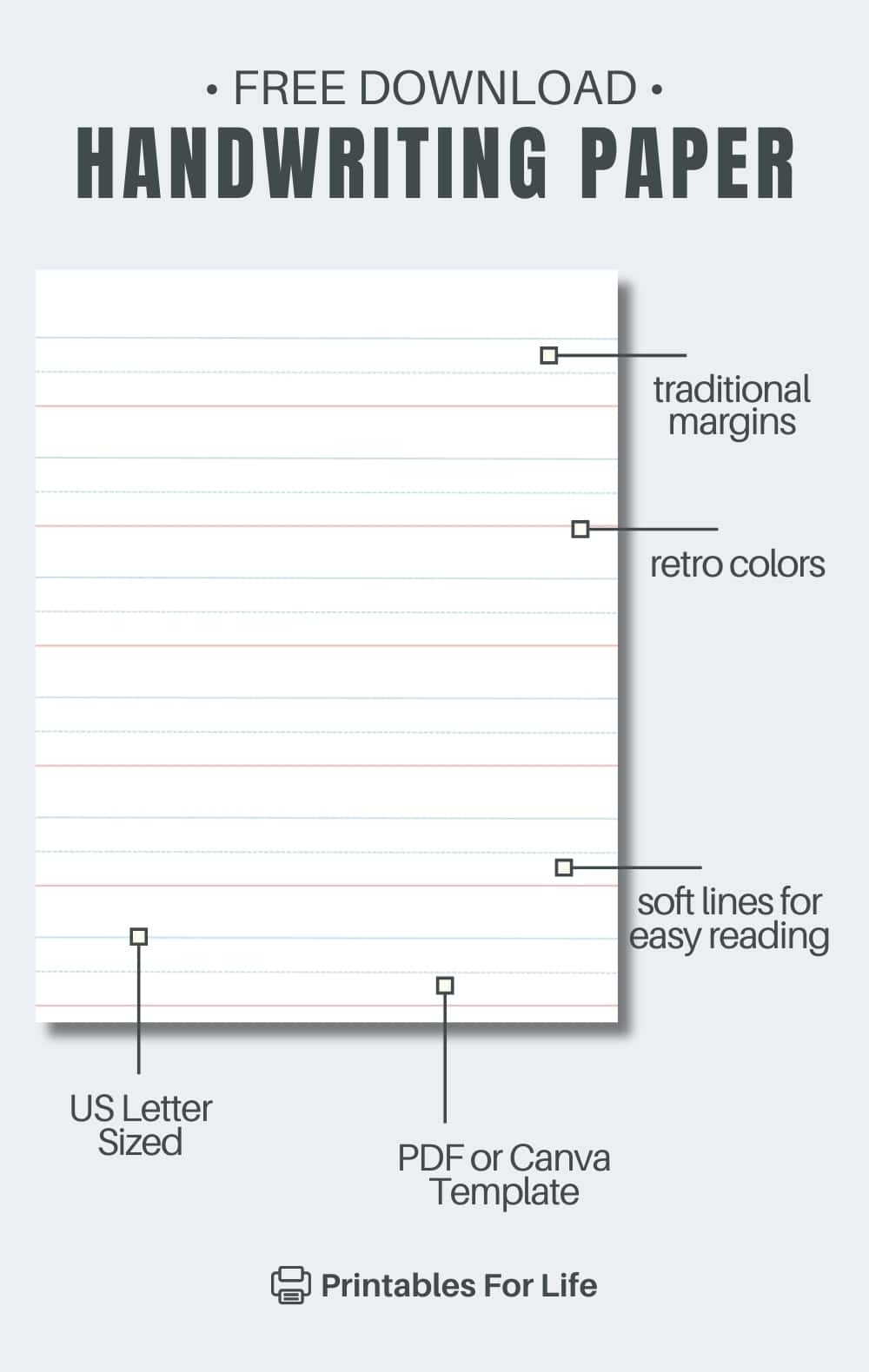 Elementary Ruled Paper Printable