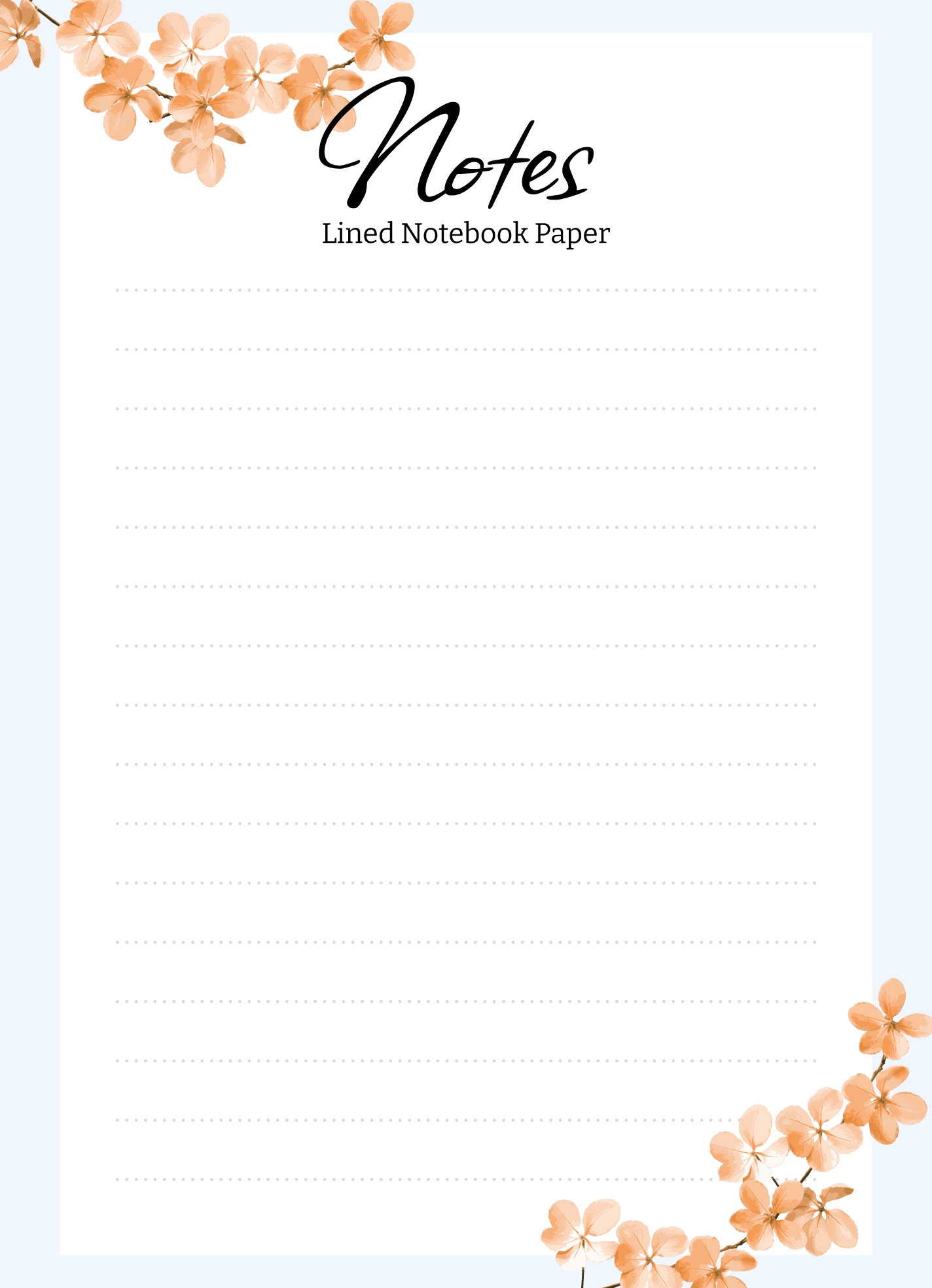 Free Lined Paper Google Docs Templates Gdoc io
