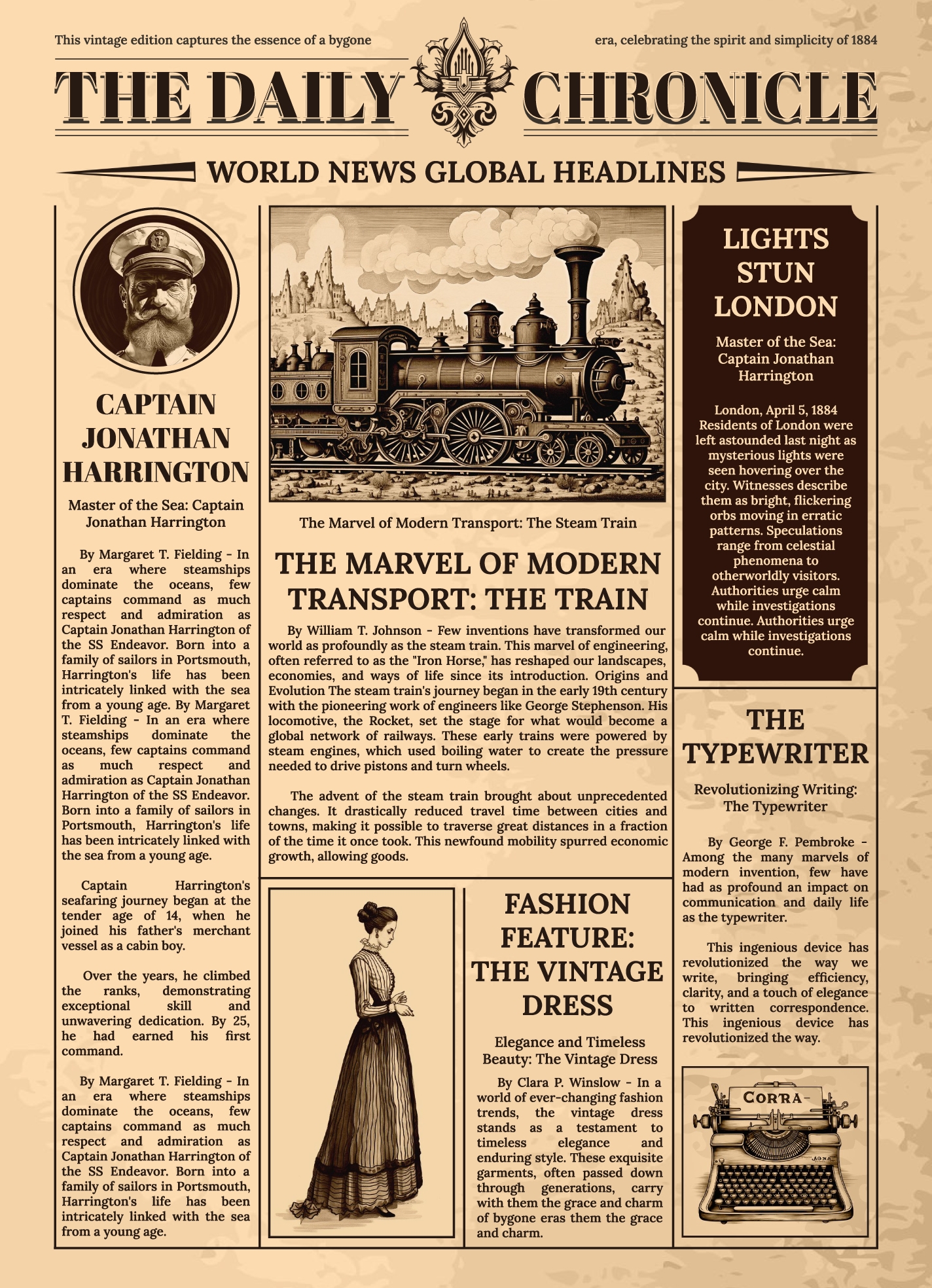 Free Newspaper Google Docs Templates Gdoc io
