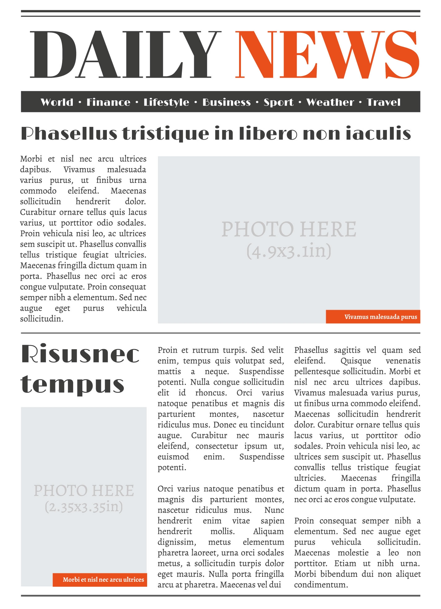 Free Newspaper Google Docs Templates Gdoc io