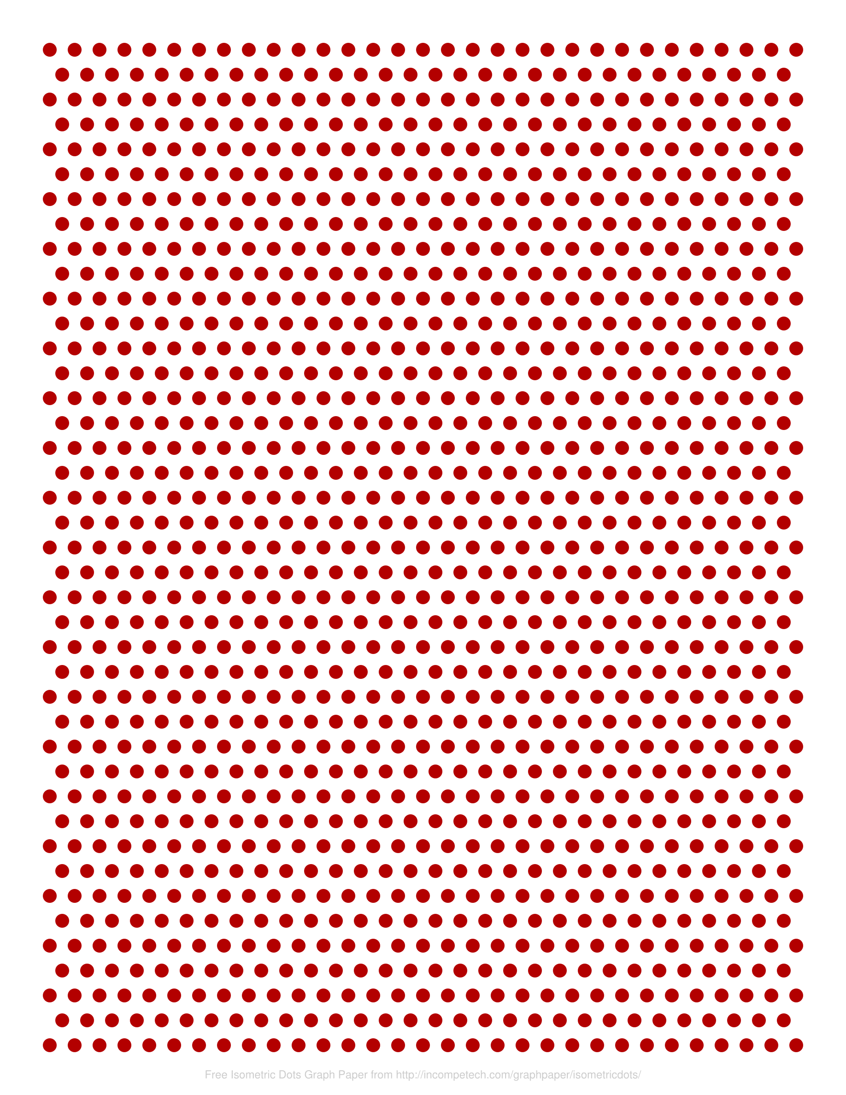 Isometric Dot Paper Printable