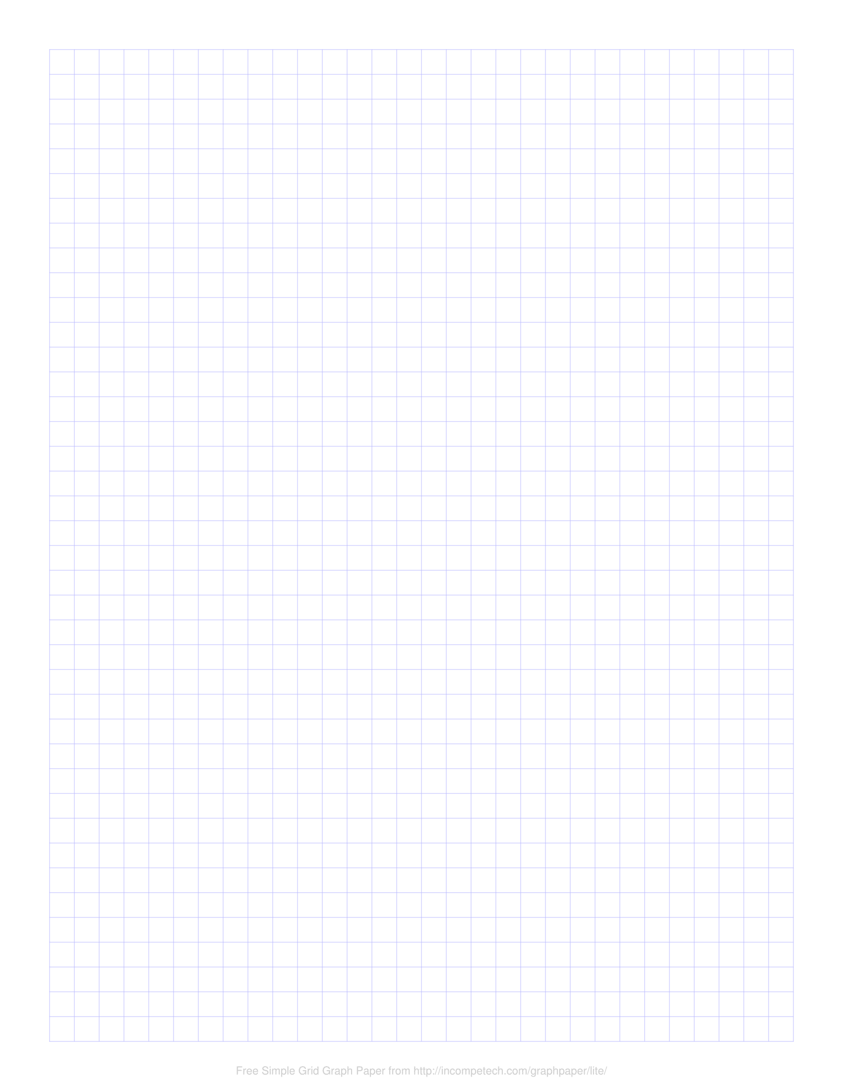 Free Online Graph Paper Simple Grid