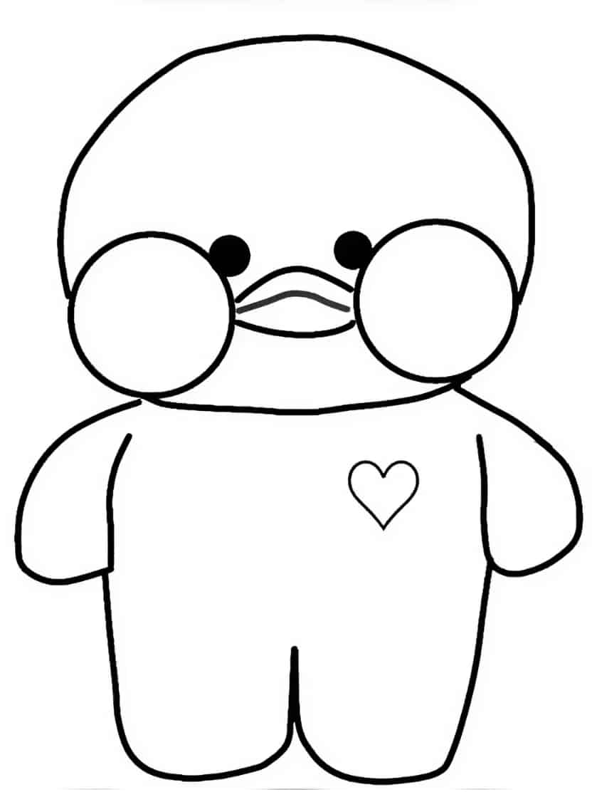 Cute Paper Duck Printable