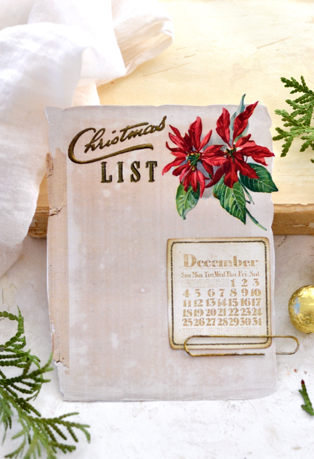 Printable Christmas List Paper
