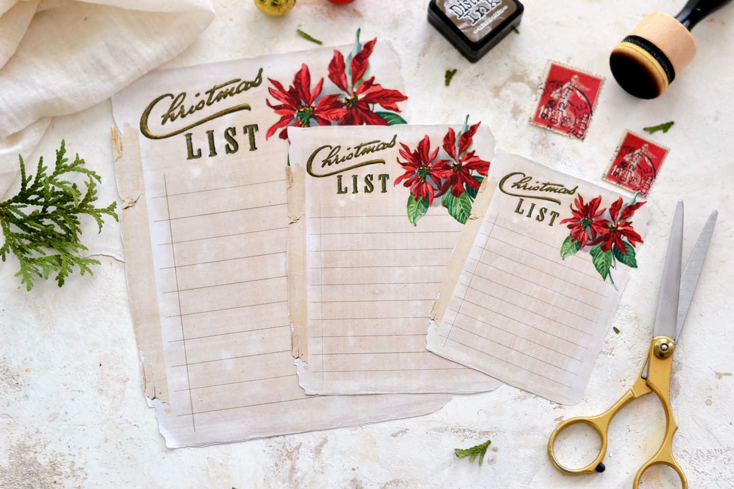 Free Printable Christmas List The Graphics Fairy