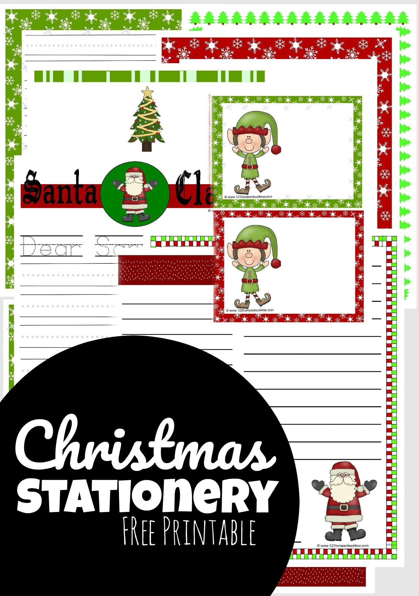 Free Printable Christmas Stationery Paper