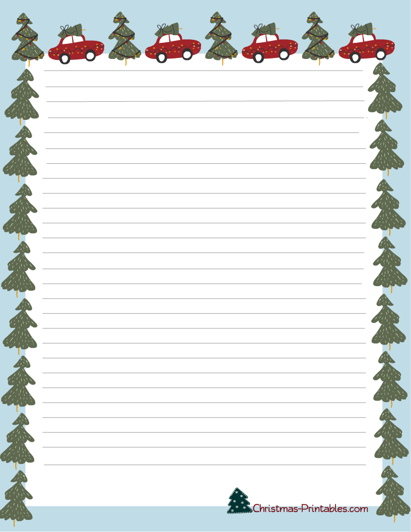 Free Printable Christmas Writing Paper Printable