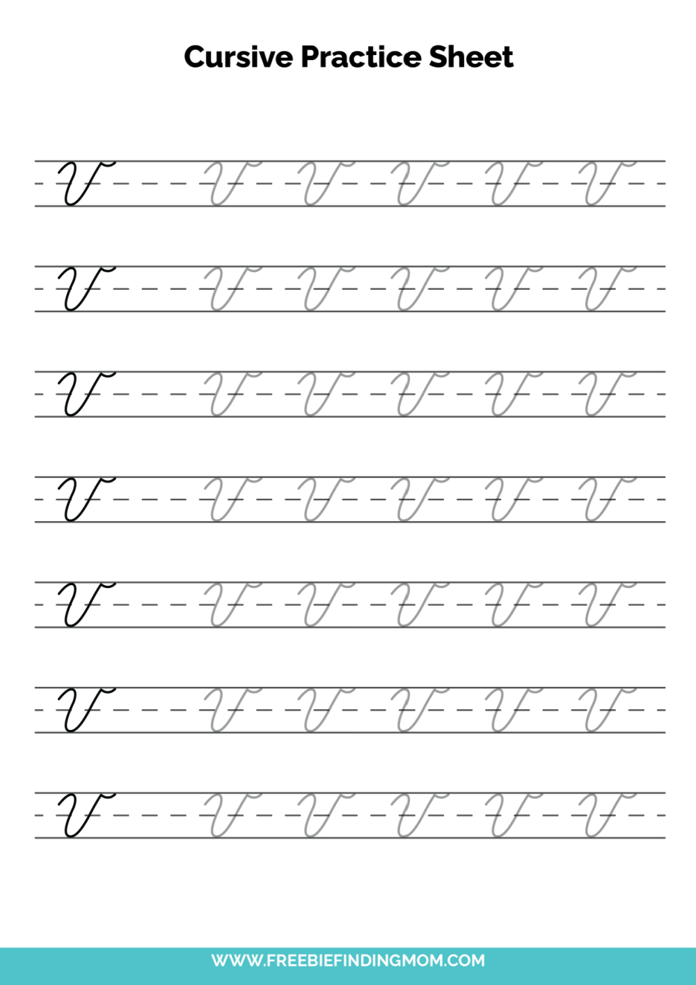 Cursive Paper Printable